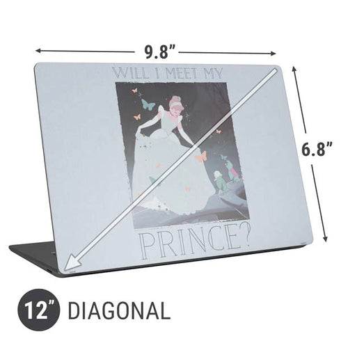 Disney Cinderella Will I Meet My Prince Universal Laptop 12in (9.8 x 6.8in) Skin